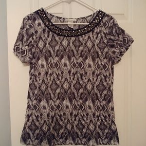 Rebecca Malone Size Medium Patterned Top